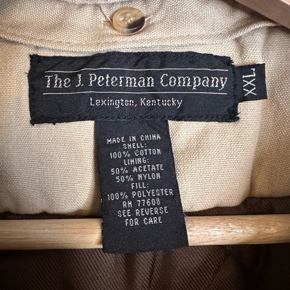 J. Peterman OG Canvas Bomber Jacket!  Like New! Sz XXL - Picture 2 of 8